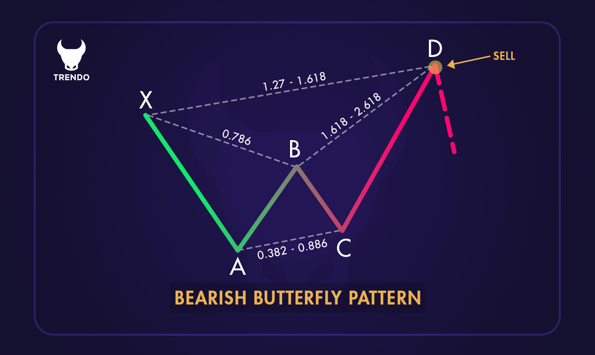 الگوی پروانه نزولی