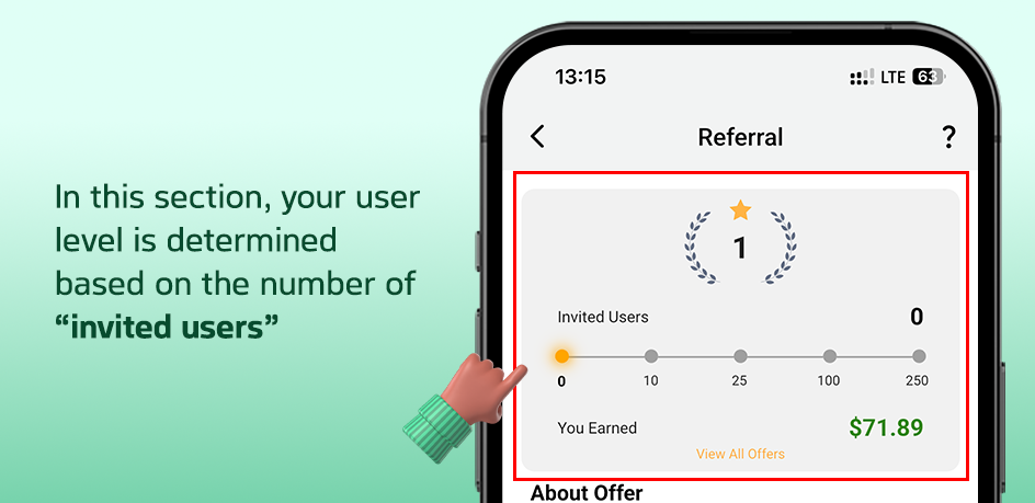 Guide for Referral Program in Trendo | Constant Earning in Dollars