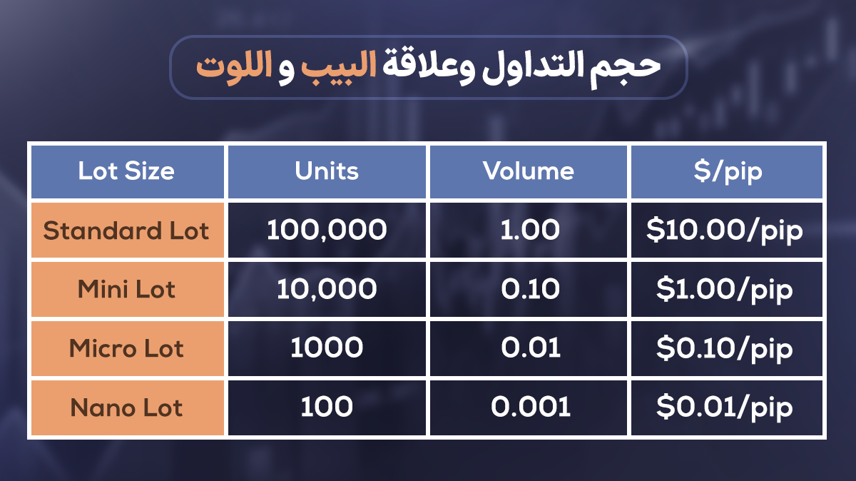 Types of lots in the forex market