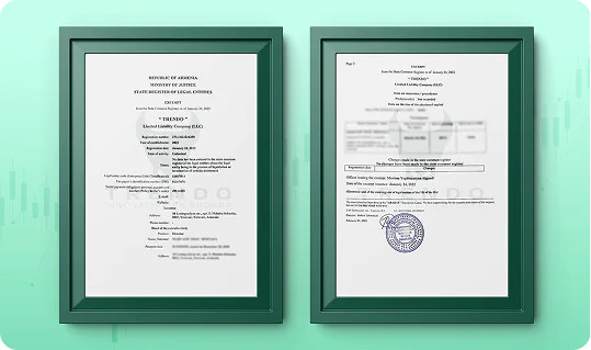 Trendo Broker License from Armenia