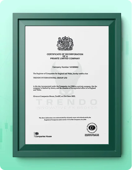 Trendo Broker License from England